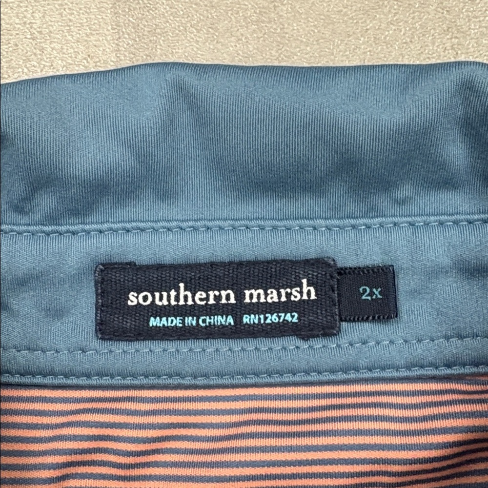 Southern Marsh Athletic Striped Polo - Picture 4 of 4